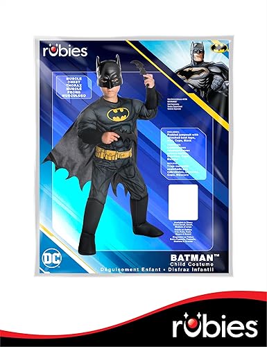 Miniatura 8 de Rubie's Costume - Disfraz de Batman de lujo para niños de DC Comics