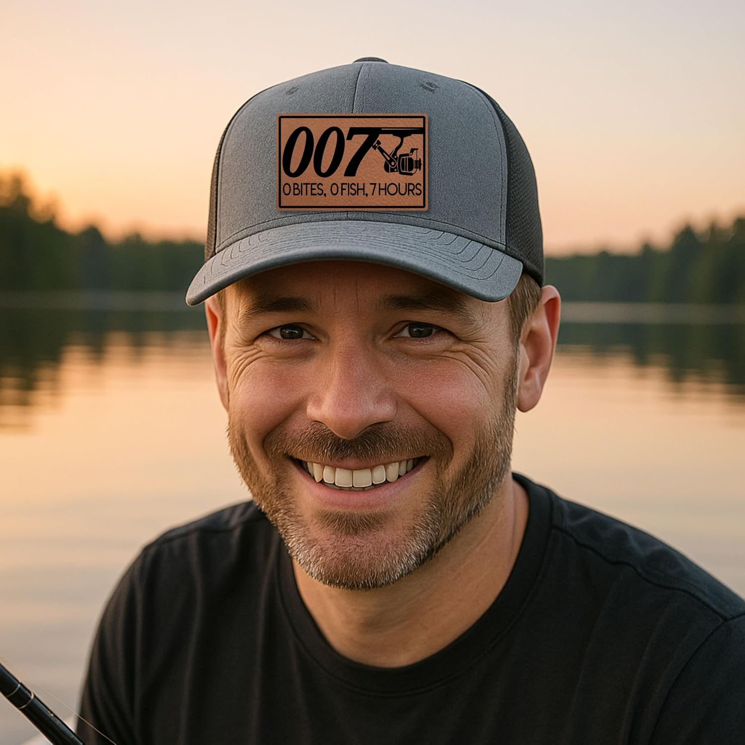 They Call Me 007 Fishing Hat - Funny Fishing Hat for Men - Fisherman Hat - Fishing Gifts for Men, Husband, Dad, Boys - Bass Fishing Gifts - Richardson 112 Trucker Hat