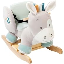 Nattou Rocking Animal for Children, Tim The Horse, 10-36 Months, 63 x 33 x 46 cm, Beige, 498135