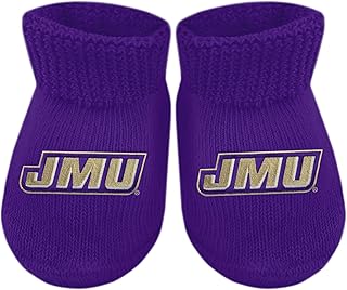Creative Knitwear College Baby Bootie Sock - Team Logo, Multiple Colors, for Boys & Girls (Newborn - 6 Months)
