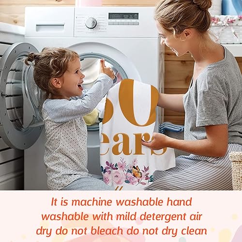 Miniatura 7 de Manta de regalo de feliz cumpleaños 80, regalos de cumpleaños 1943 para mujeres de 80 años, decoraciones de feliz cumpleaños 80 para