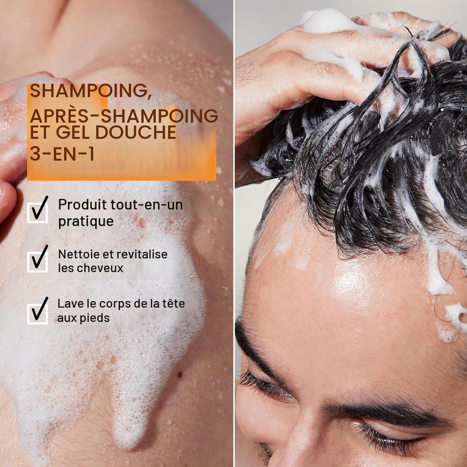 REDKEN 3en1 Shampooing/Après-shampooing/Gel de Bain Coproral, 1000 ml
