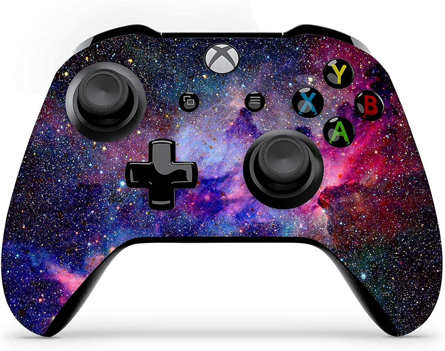 ZOOMHITSKINS Controller Skin Compatible with X1 S and X1 X, Vinyl Sticker Technology, Deep Space Galaxy Nebula Star Cluster Universe Purple Pink Blue, Durable, 1 Skin, Made in The USA