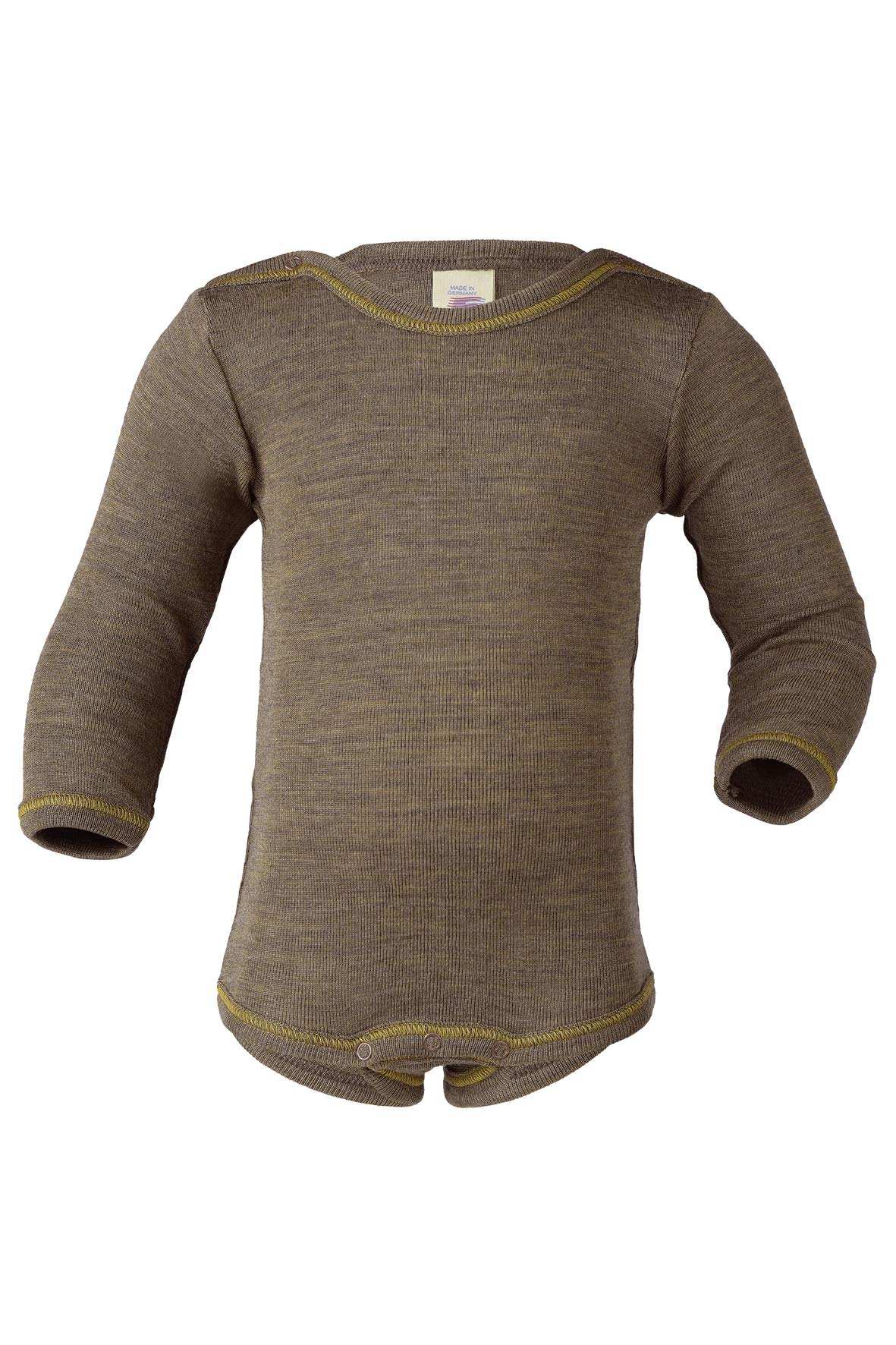 Engel Men's Walnut Baby Bodysuit/Underwear, 70% Organic Wool, 30% Silk (8-15 Months (Height 28-31) (74/80), )