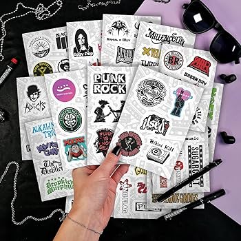Amazon.com: BulbaCraft 100Pcs Punk Stickers, Punk Rock