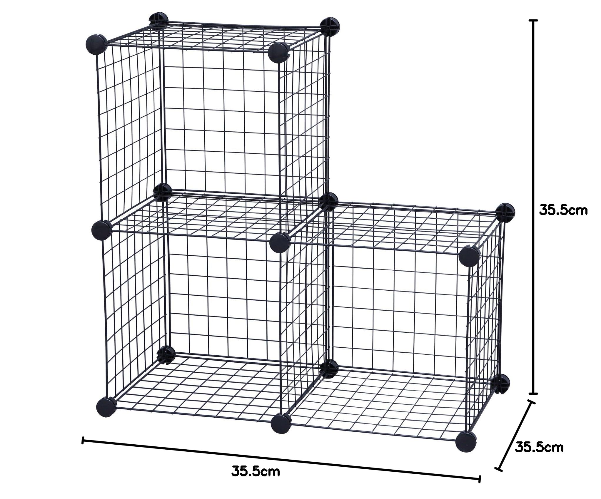 Amazon｜アイリスオーヤマ シェルフ ワイヤーキューブ パネル13枚 US