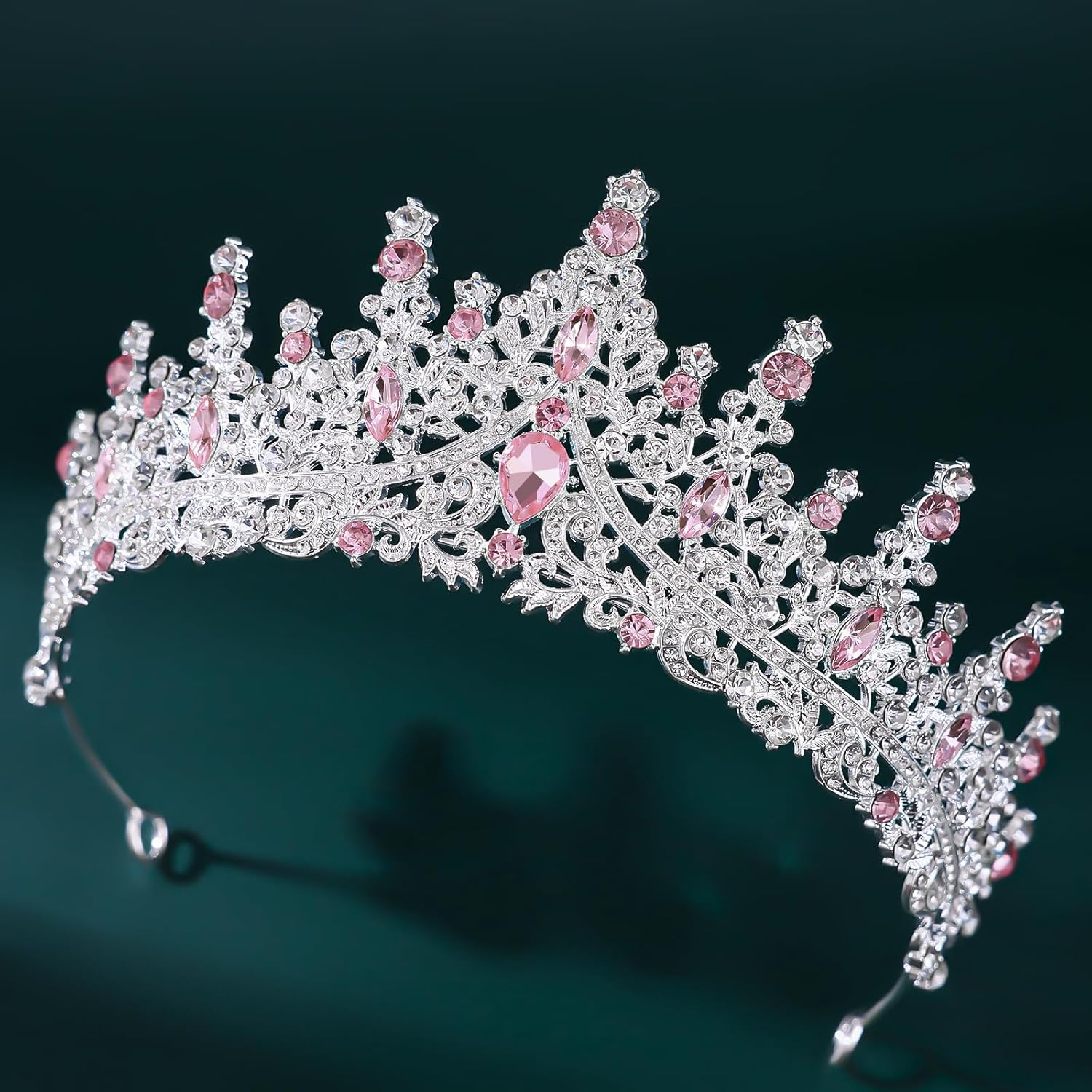 Crystal Crown and Jewelry Set for Women Royal Tiaras Earrings Necklace for Bridal Wedding Princess and Queen Costume Jewelry for Prom Pageant Pageant Birthday Party Halloween Quinceanera