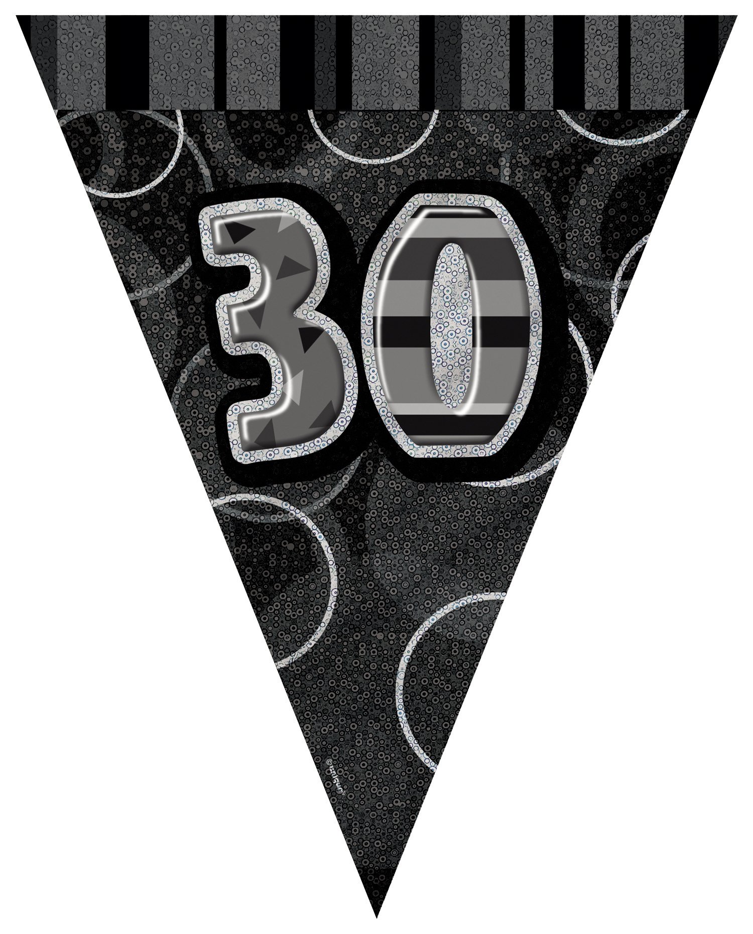 Unique Party 92068 - 9ft Foil Glitz Pink Happy 80th Birthday Banner — view 154