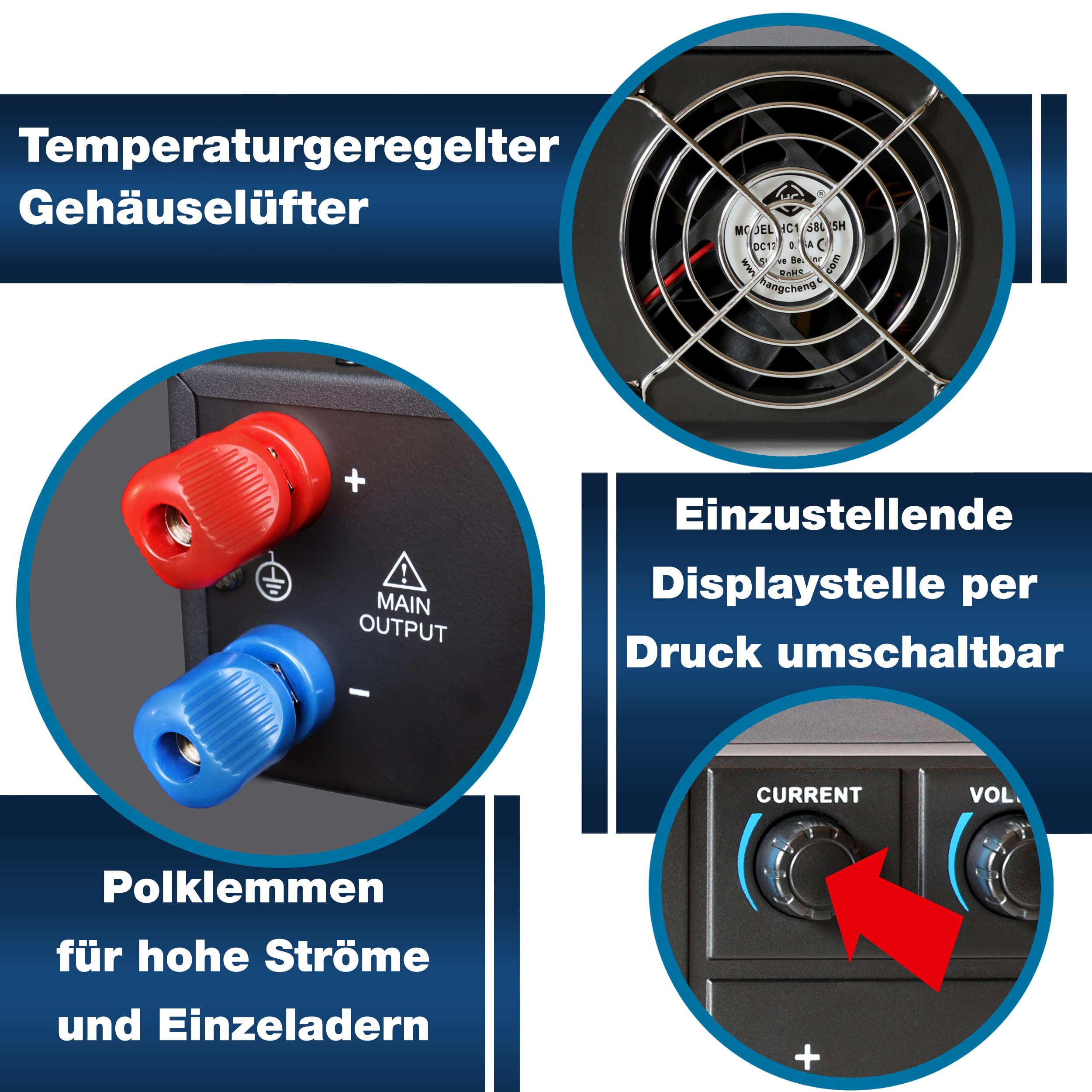 PeakTech 6165 - Labornetzteil DC 1-30V 0-20A 600W Labornetzgerät