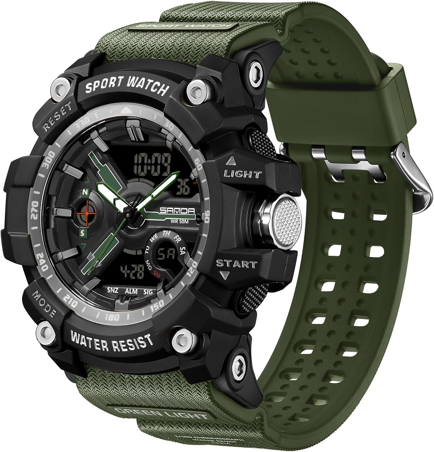 findtime Military Watches for Men Digital Sports 50M Waterproof Watch
