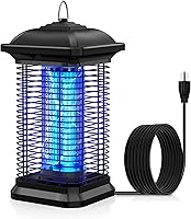 AMUFER Bug Zapper Outdoor Indoor: 1/2 Acre Coverage, 18W UV Bulb, 4400V Electric Mosquito Fly Trap for Patio Backyard Home