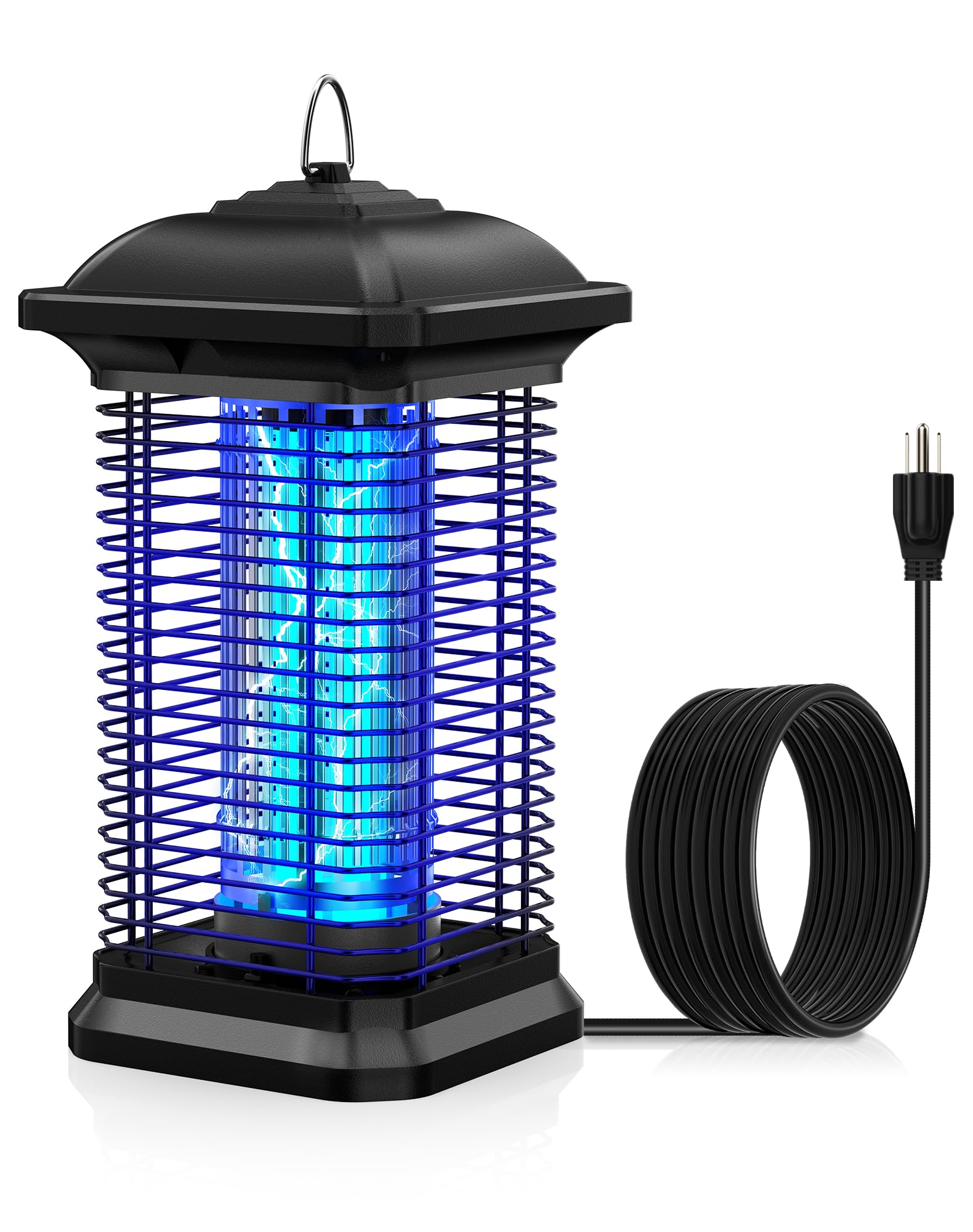 Bug Zapper for Outdoor & Indoor, 1/2 Acre Coverage Mosquito Lamp with 18W Bulb & 4400V High-Voltage, 100% Improvement in Mosquito Control Effect, Electric Fly Trap for Patio, Backyard, Home