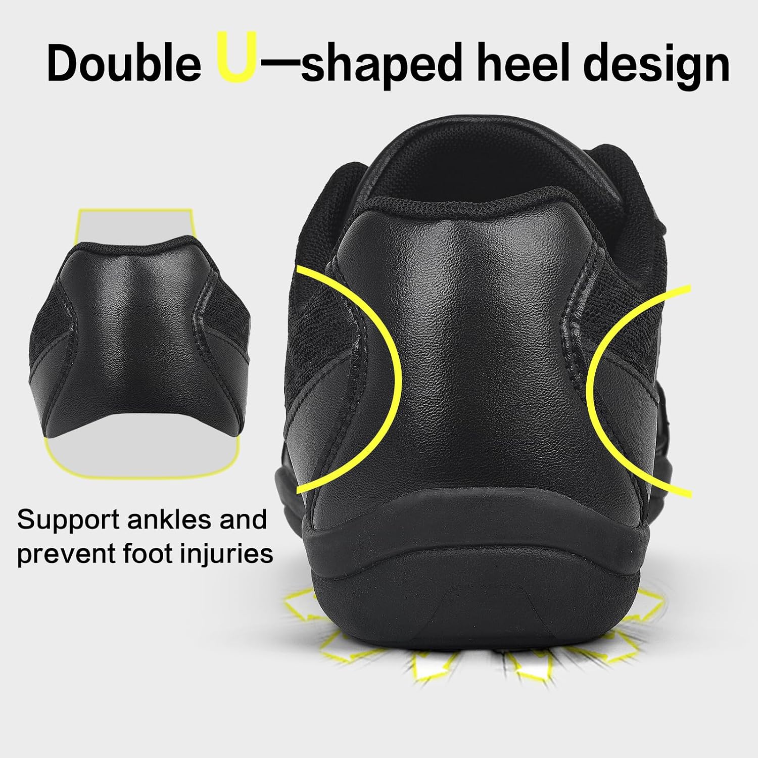 Cheer Shoes for Youth Girls White Cheerleading Athletic Dance Shoes Tennis Sneakers for Competition Sport Training