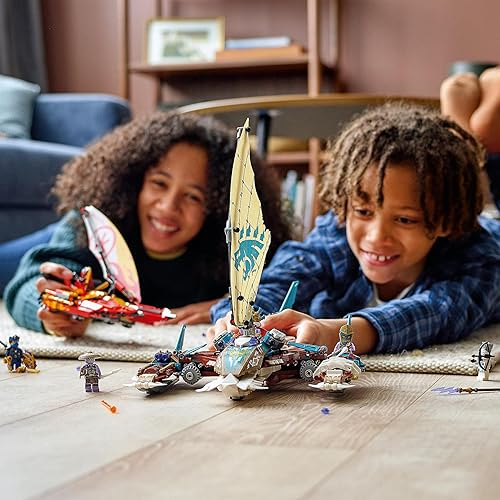Miniatura 2 de LEGO 71748 NINJAGO Duell der Katamarane Bauset mit 4 Spielzeugbooten und Kai, Jay und Zane Minifiguren
