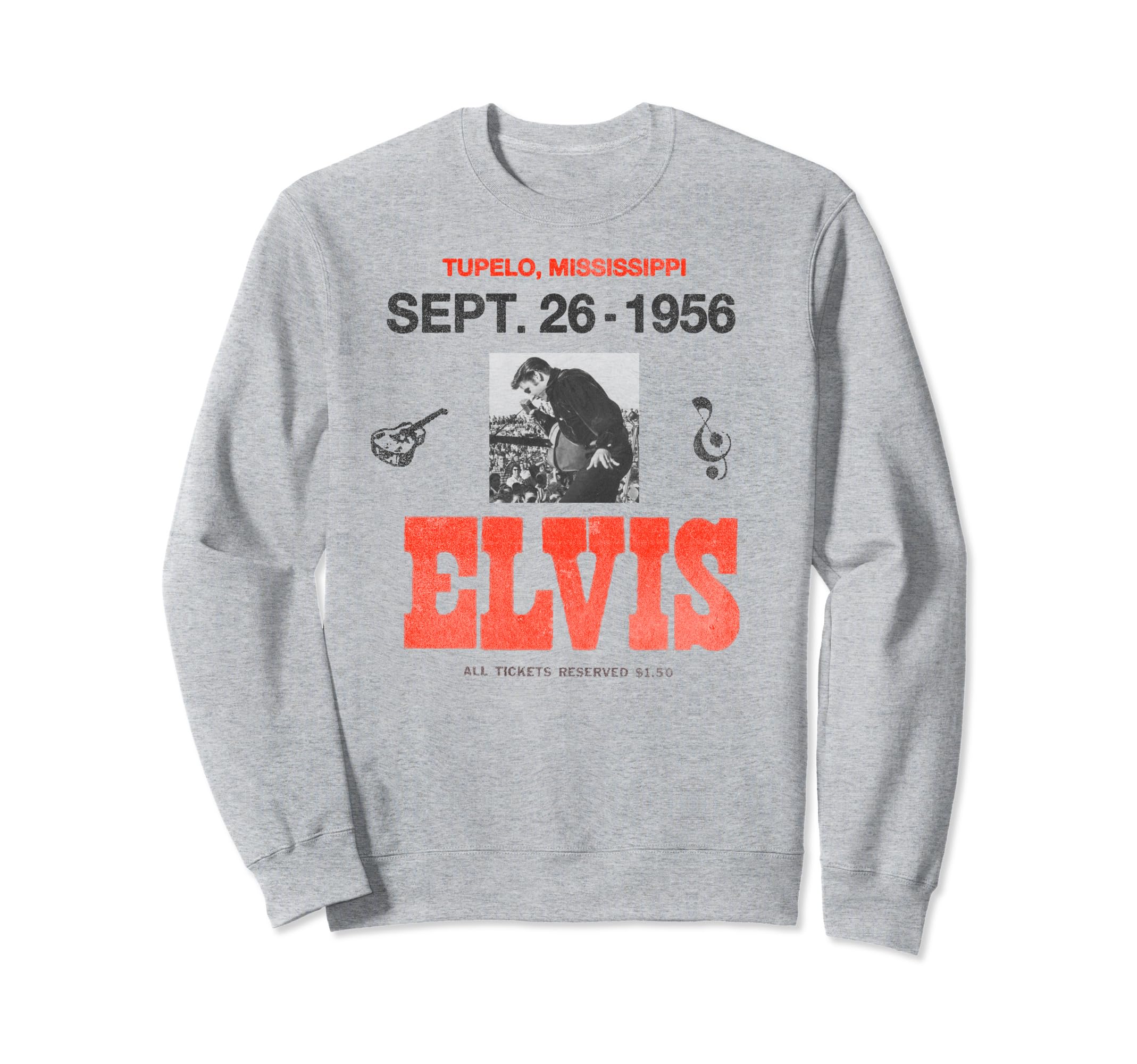 Sweatshirt Officiel Elvis Presley 1956 - Licence Sony Music