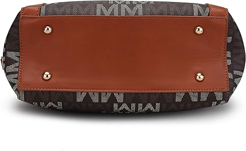 Miniatura 8 de MKF - Bolsa de mano para mujer Bolsa de cuero sintético con asa superior bolso para mujeres Jeneece Beige, Jeneece Black, Jeneece Brown, Jeneece