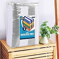 Vista 88 de Utopia Towels 4 Pack Cabana Stripe Beach Towel, 30 by 60 Inches, Oversized 100% Ring Spun Cotton Pool Towels, Highly Absorbent Quick Dry Bath Towels