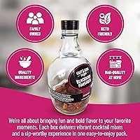 Vista 10 de East & Suns Saloon BlackBerry Margarita - Botella de infusión con colador - Mezcladores de bebidas prémium para cócteles