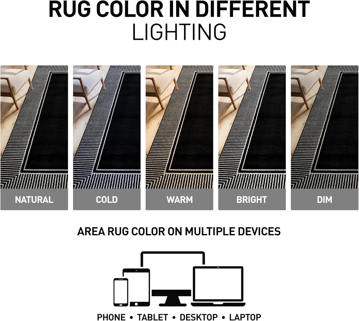 Rugshop Modern Distressed Bordered Indoor Area Rug for Living Room,Bedroom,Kitchen Rug Low Pile Rug with Jute Backing 7' 10" x 10' Black