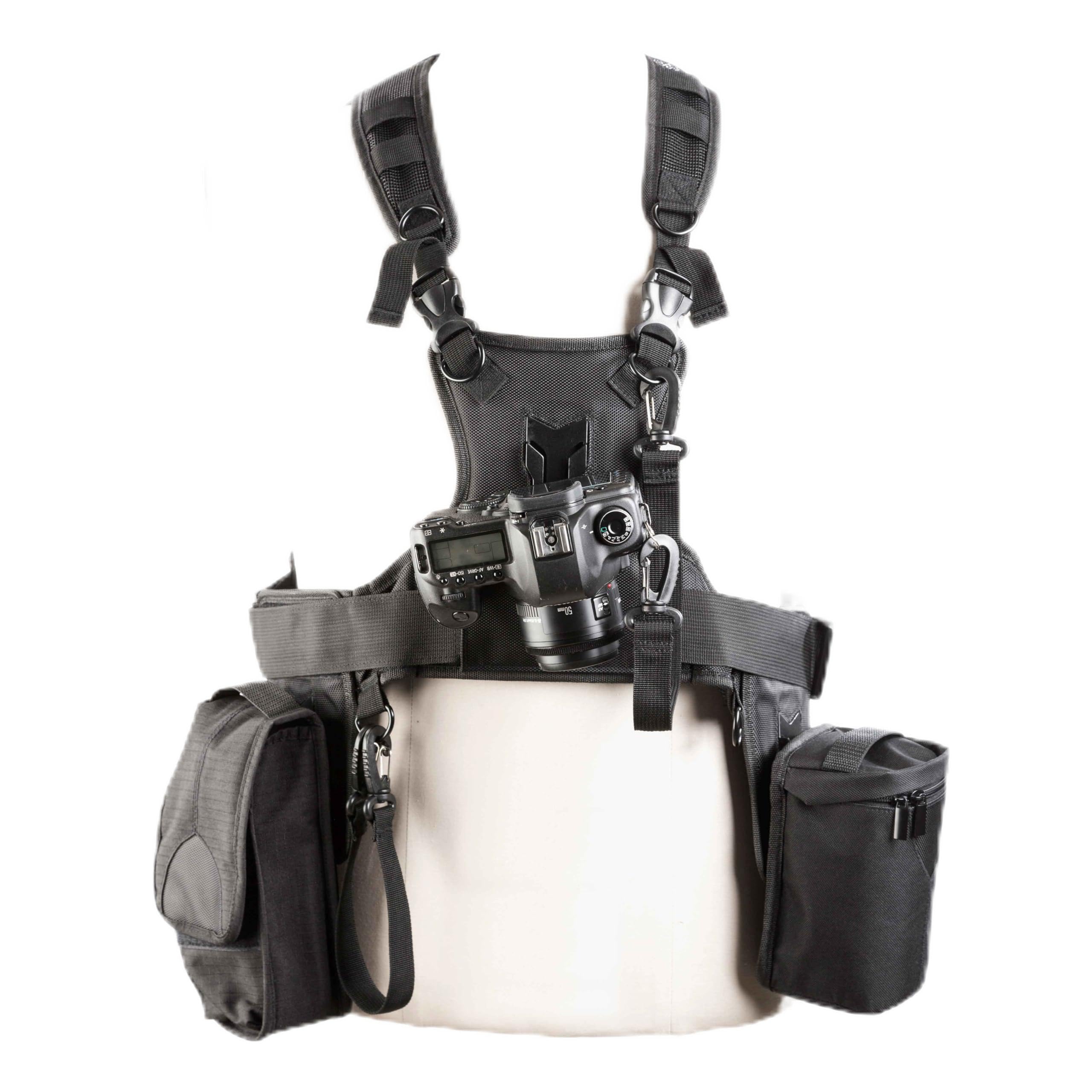 SevenOak Correa para cámara SK-MSP07 con dos soportes laterales para cámaras réflex digitales Canon 6D, 600D, 5D2, 5D3, Nikon D90, Sony A7S, Panasonic DSLR – Ideal para escalada, bodas y viajes