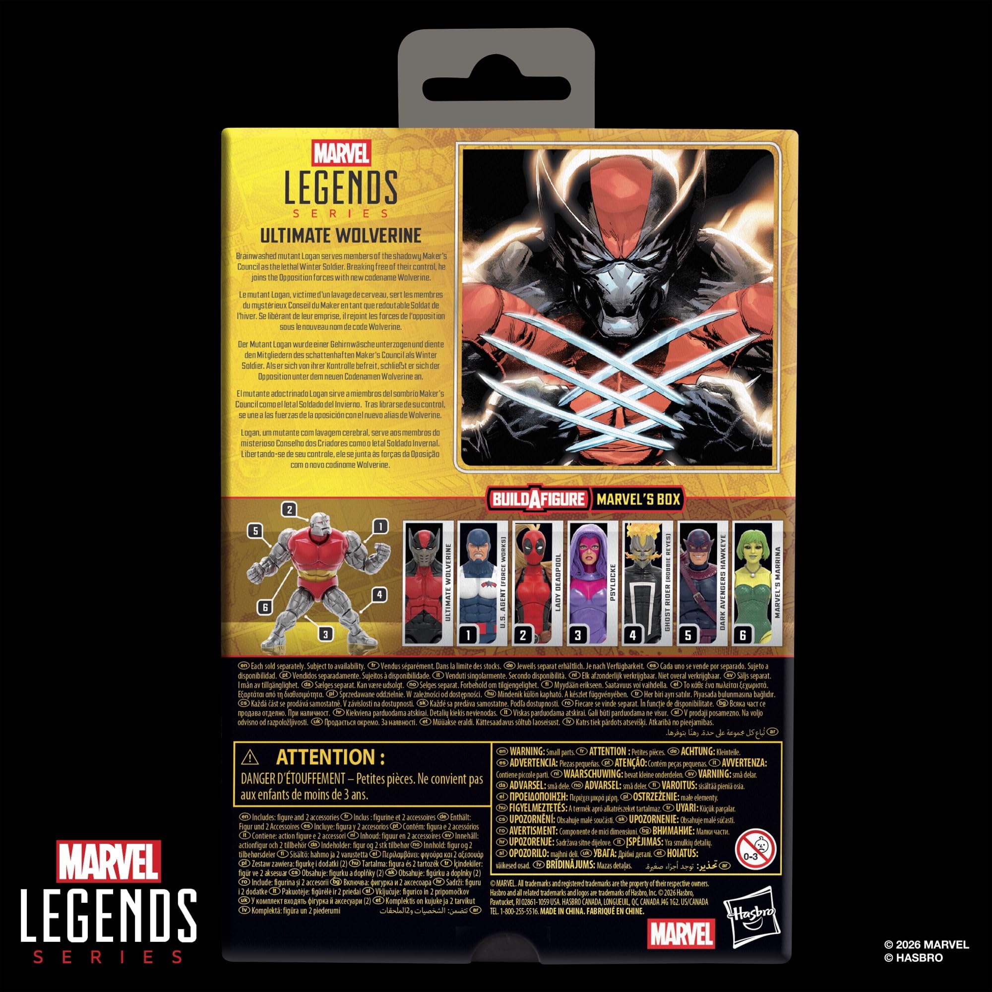 Marvel Legends Series, Ultimate Wolverine, Figura Coleccionable de los cómics de Ultimate Universe a Escala de 15 cm