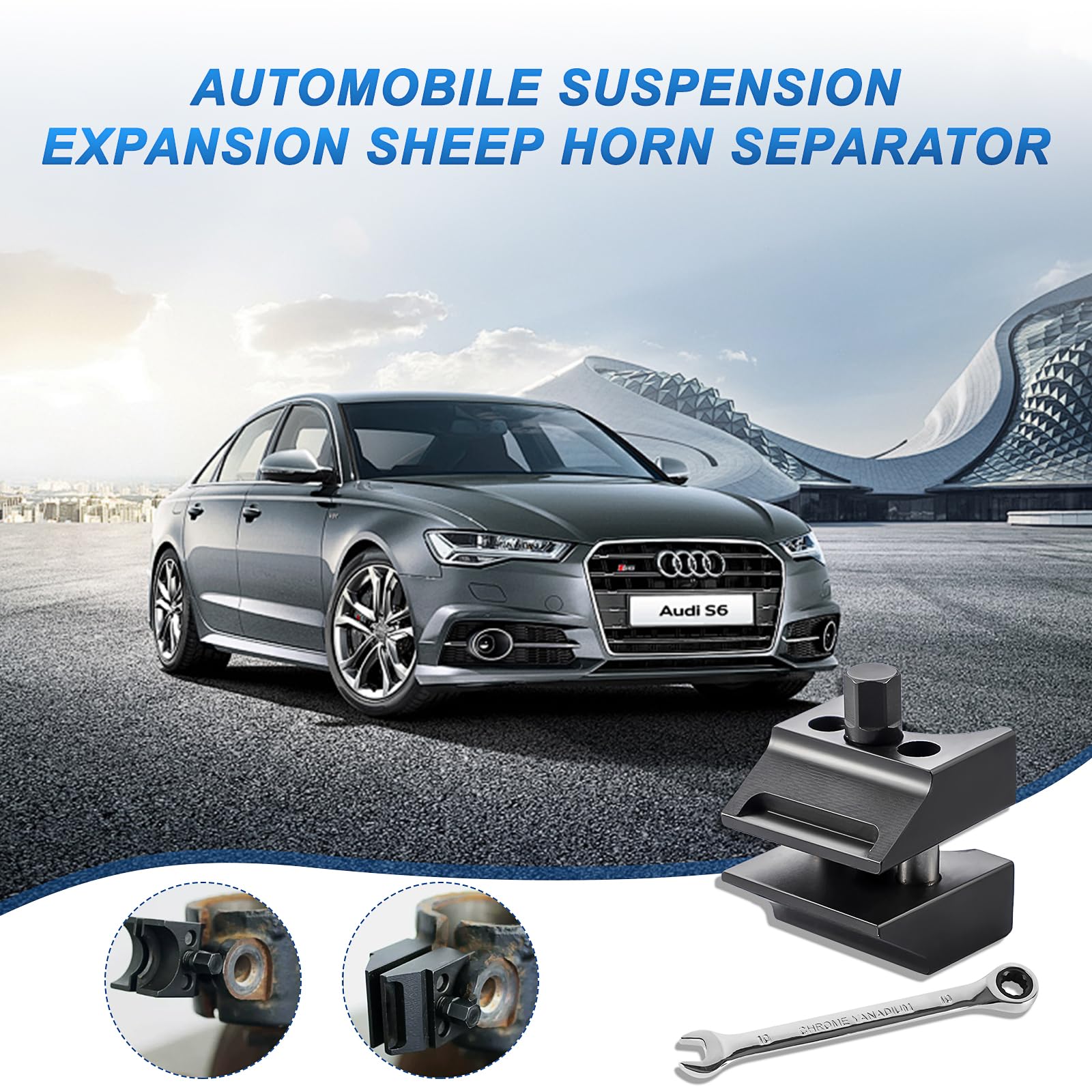 Moyeu Divisé,2 Pièces,Moyeu de Jambe de Suspensio,Outil D'écartement de Jambe de Force de Suspension,Ecarteur De Jambe De Suspension,Moyeu Divisé De Jambe De Suspension