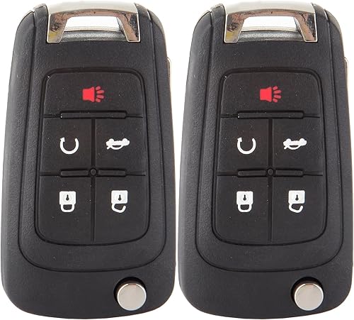 SCITOO Paquete de 2 llaves remotas de entrada sin llave para Chevy Camaro para Dodge Ram 1500 2500 3500 para Buick Lacrosse para GMC Terrain