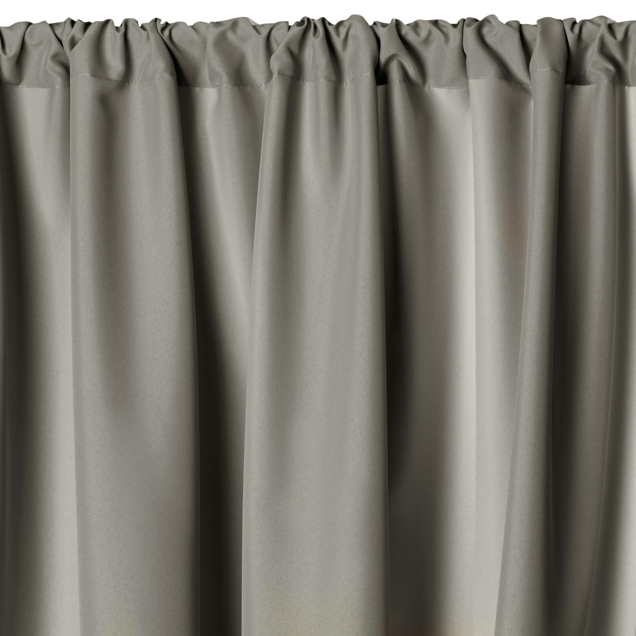 Eurofirany GARDEN Outdoor Curtain with Rod Pocket - 1 pc. Sun Protection, Privacy Screen, Windproof, Waterproof Curtain for Patio, Gazebo, Pergola, Porch, W61" x L79", Cappuccino - Image 3