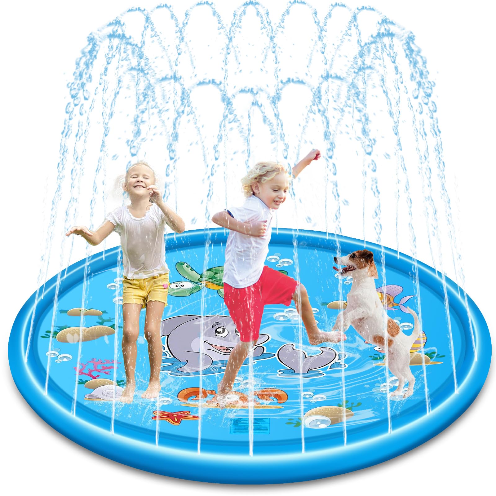 GQBVPN Anti-Rutsch Sprinkler Matte