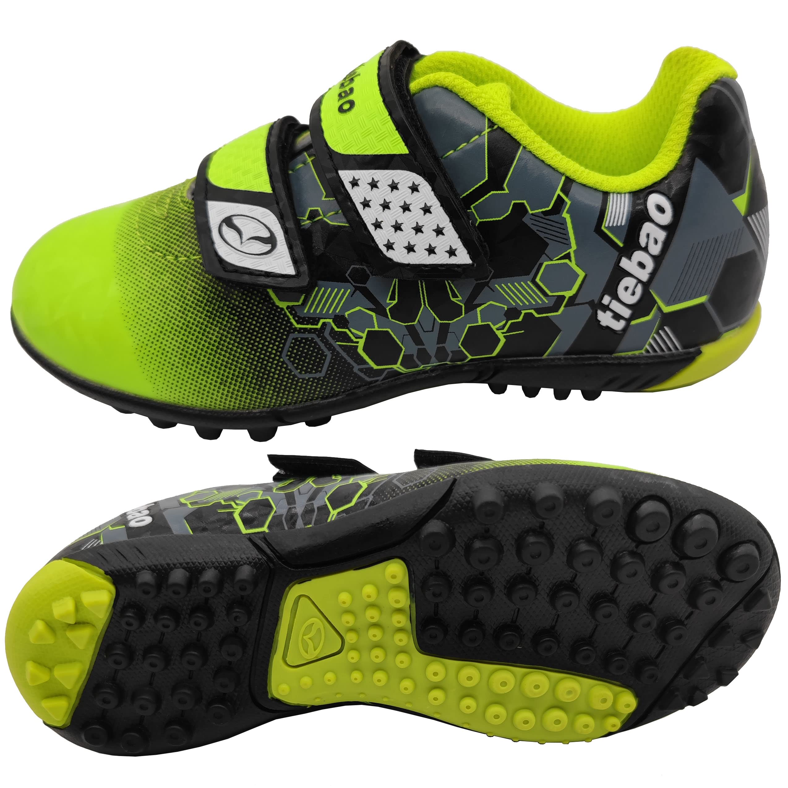 Fussballschuhe Jungen Mädchen Firm Ground Outdoor Sportschuhe Fußball Cleatschuhe Turfschuhe Gr.25-37