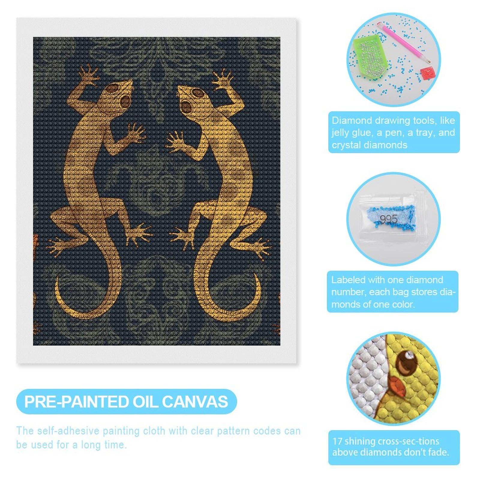 Amazon.com: IOLVSHGH Gecko Lizards 5D Diamond Art Kits for Adults