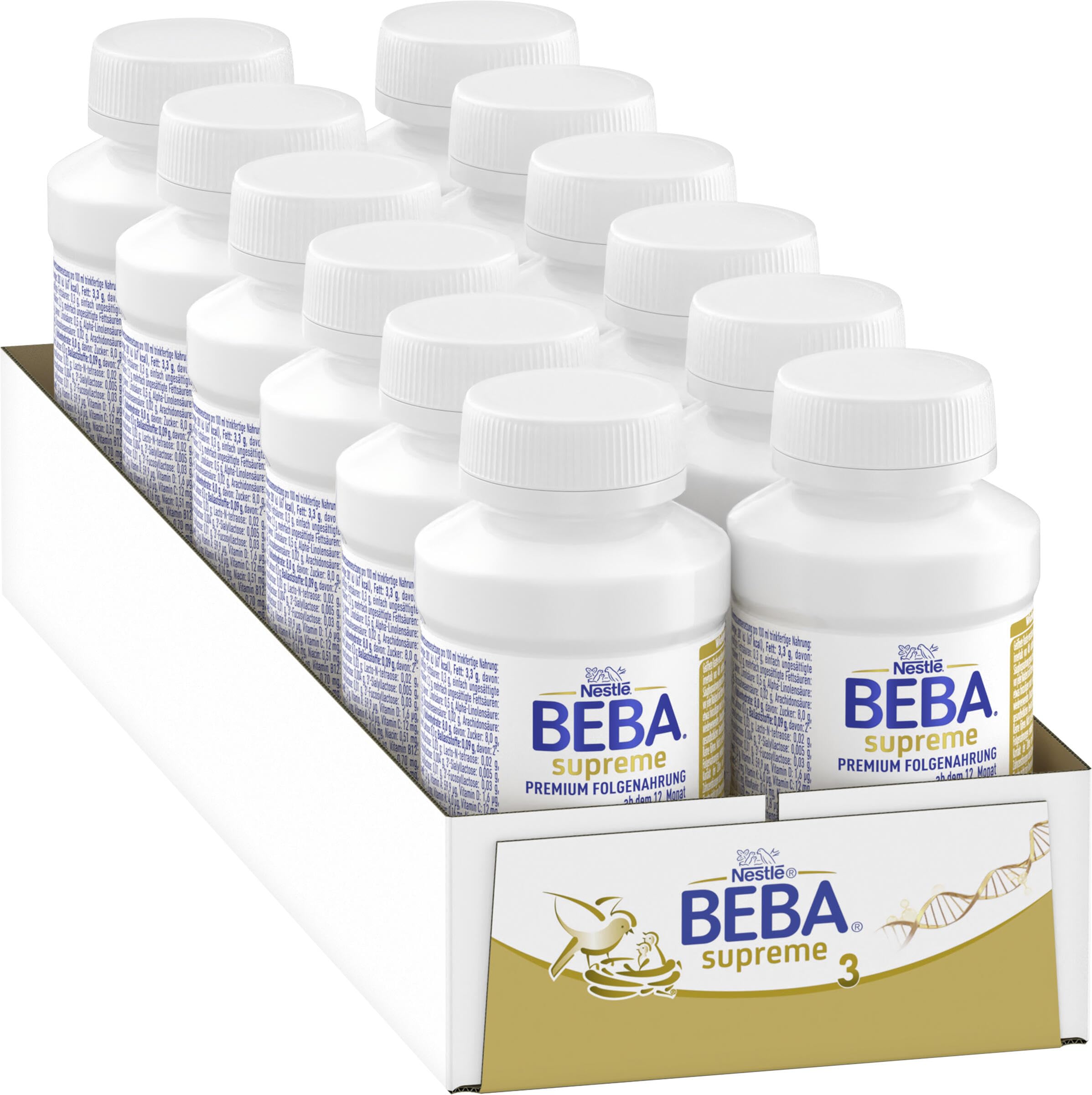 Nestlé BEBA SUPREME 3 Folgenahrung ab 12 Monat trinkfertig 12er Pack 12 x 200ml