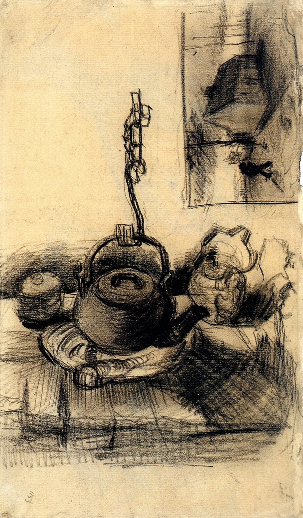 Affiche Vincent Van Gogh Kettle Over a Fire nostalgie et poésie nocturne