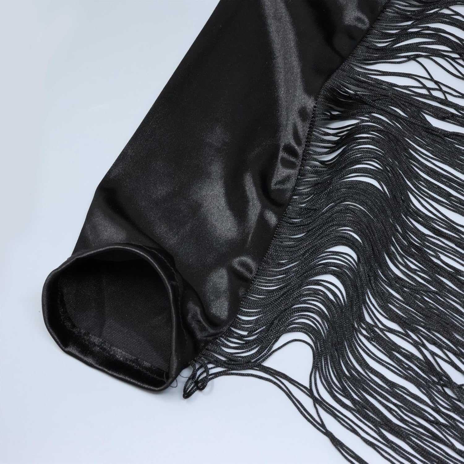 Yueton Punk Style Fringe Long Fingerless Gloves for Costume Party Wedding Opera Performance - Image 6