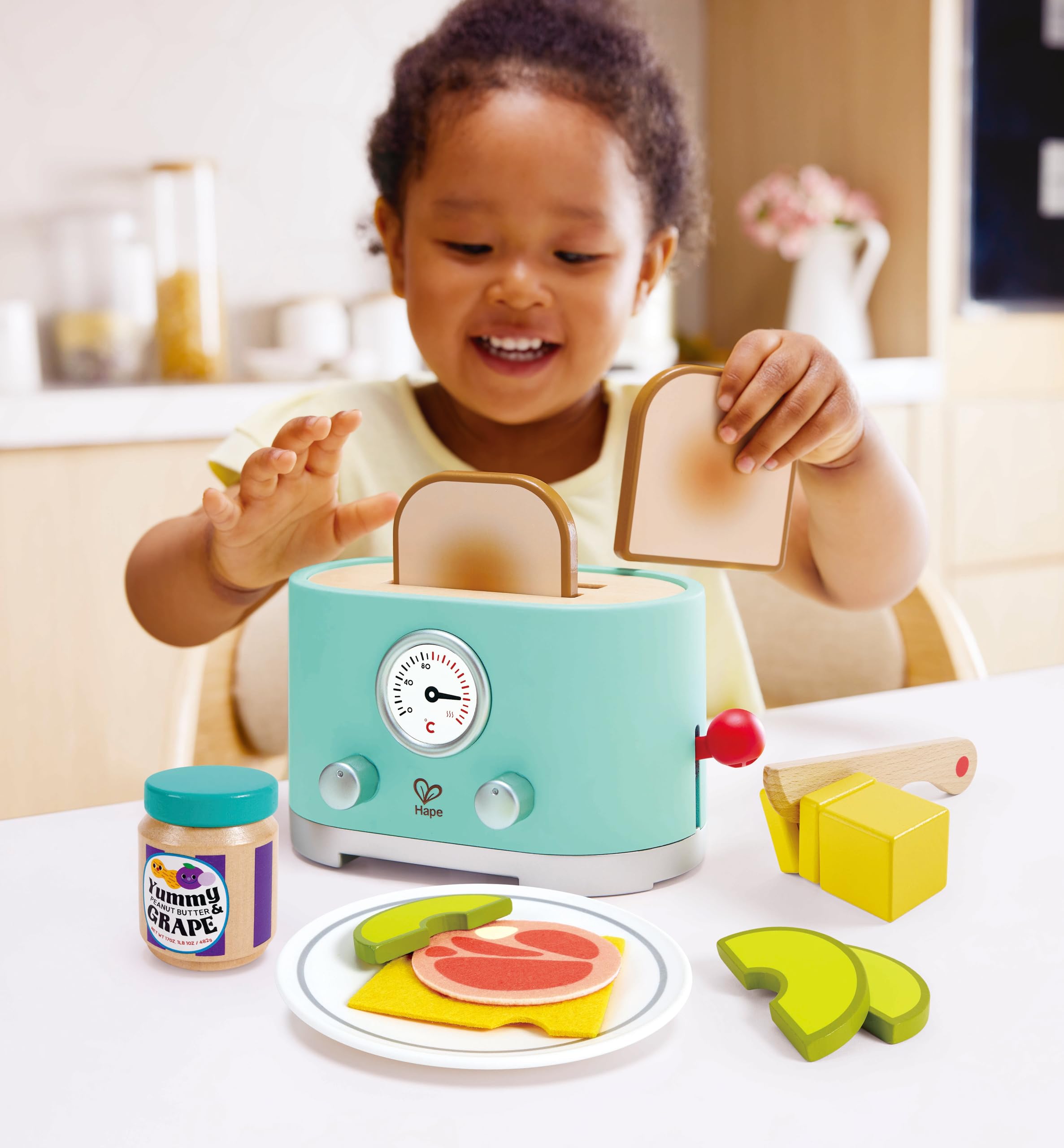 Amazon.com: Hape Ding & Pop-Up Toaster : Home & Kitchen