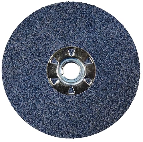 Vista 13 de Weiler 59732 Tiger Zirconia Disco de lijado y molienda de fibra de alúmina de fibra de alúmina, 4-1/2 pulgadas de diámetro, grano 36, orificio