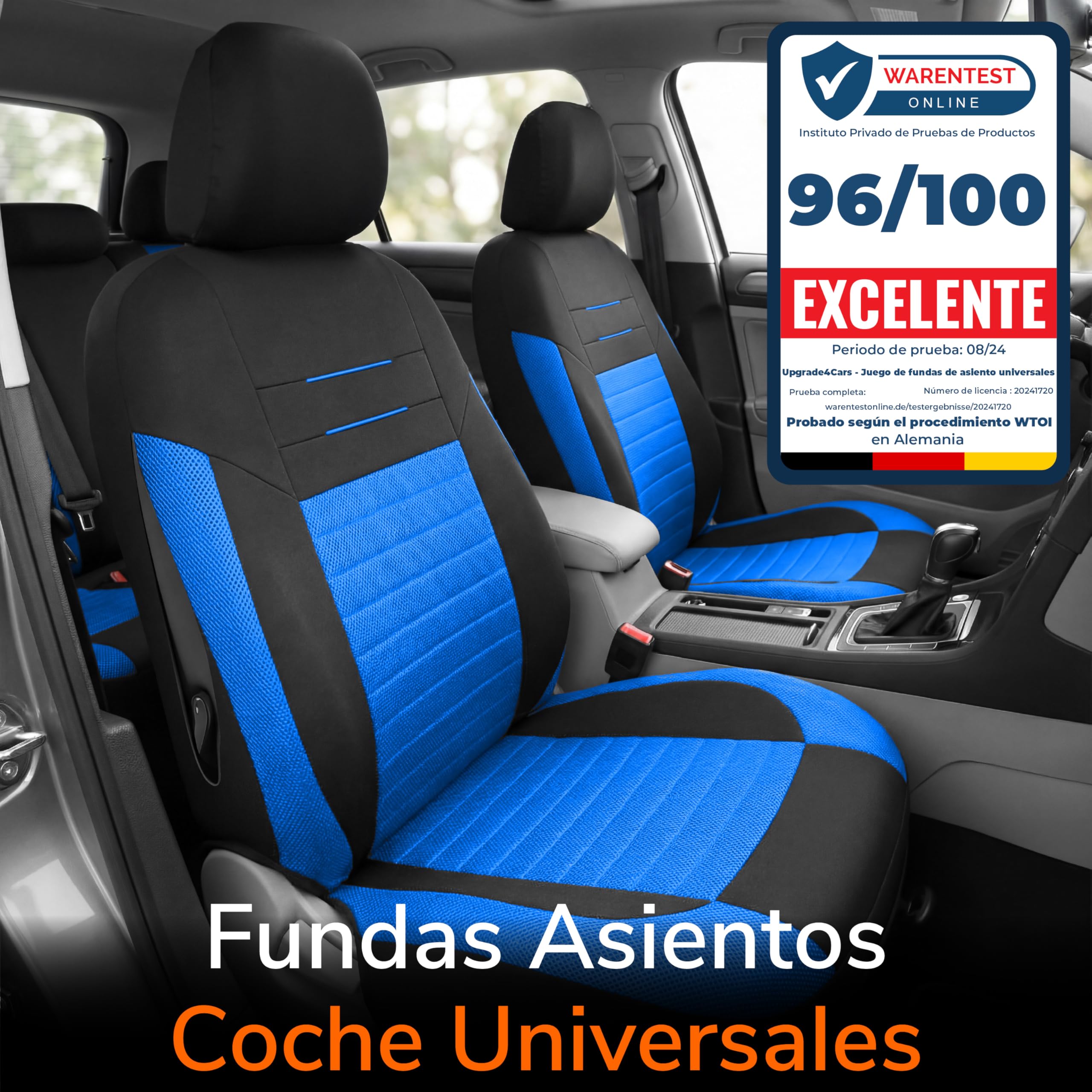 Upgrade4cars Fundas para Asientos Delanteros Set Versión 2026 Universal