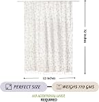 Folkulture Rideaux de douche ou de salle de bains hydrofuges, 72" X 72" Rideau de douche pour salle de bains, 100% Rideau de douche en coton recyclé (Coco Escape) - Taupe)