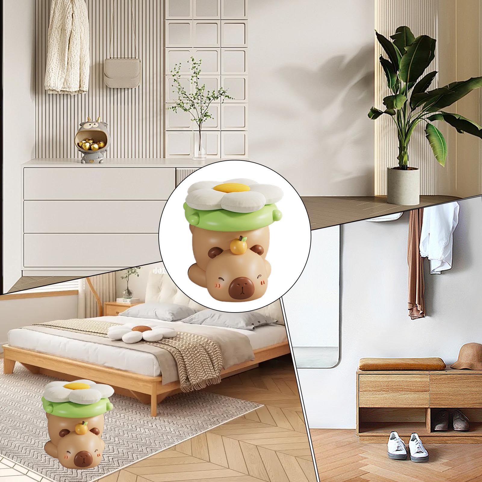 Amazon｜カピバラスツール アニマルフットスツール かわいい靴ベンチ