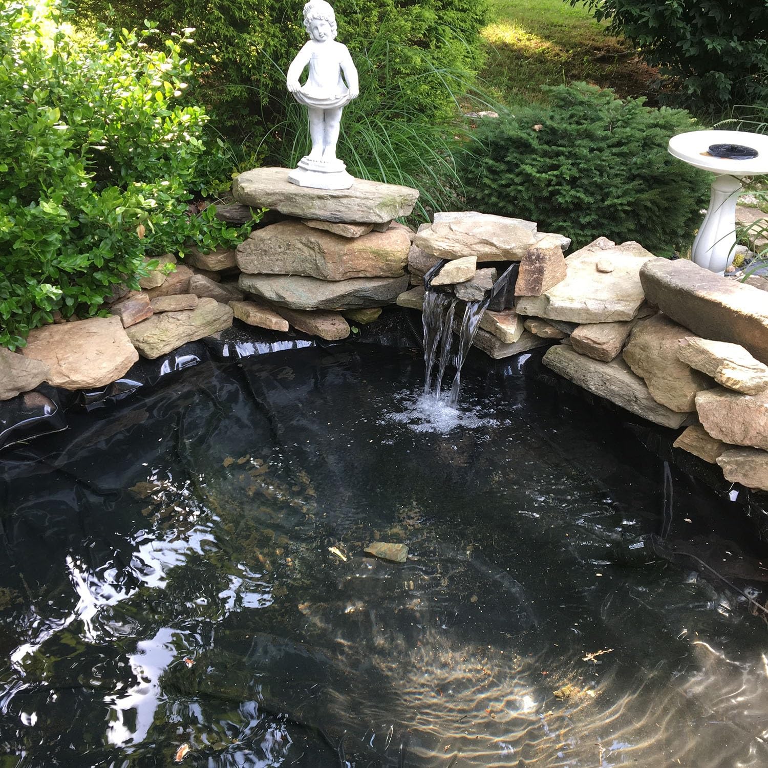 Protezione UV nero stagno 0,12 mm di spessore per pesci e KoiDurable copertura impermeabile per piscine stagni e giardini acquatici Disponibile nelle dimensioni da 2,5 x 7 m a 8 x 10 m (26 x 32,8