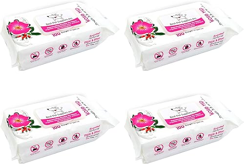 Vista 38 de Best Pet Supplies - Toallitas de aseo para mascotas, para perros y gatos, a base de plantas, para pelo, piel seca o sensible, orejas, patas y cola