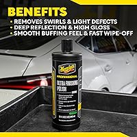 Vista 25 de Meguiar's Mirror Glaze M10508 - Compuesto ultracortado, fórmula de grado profesional con acción de corte rápida que elimina arañazos, remolinos