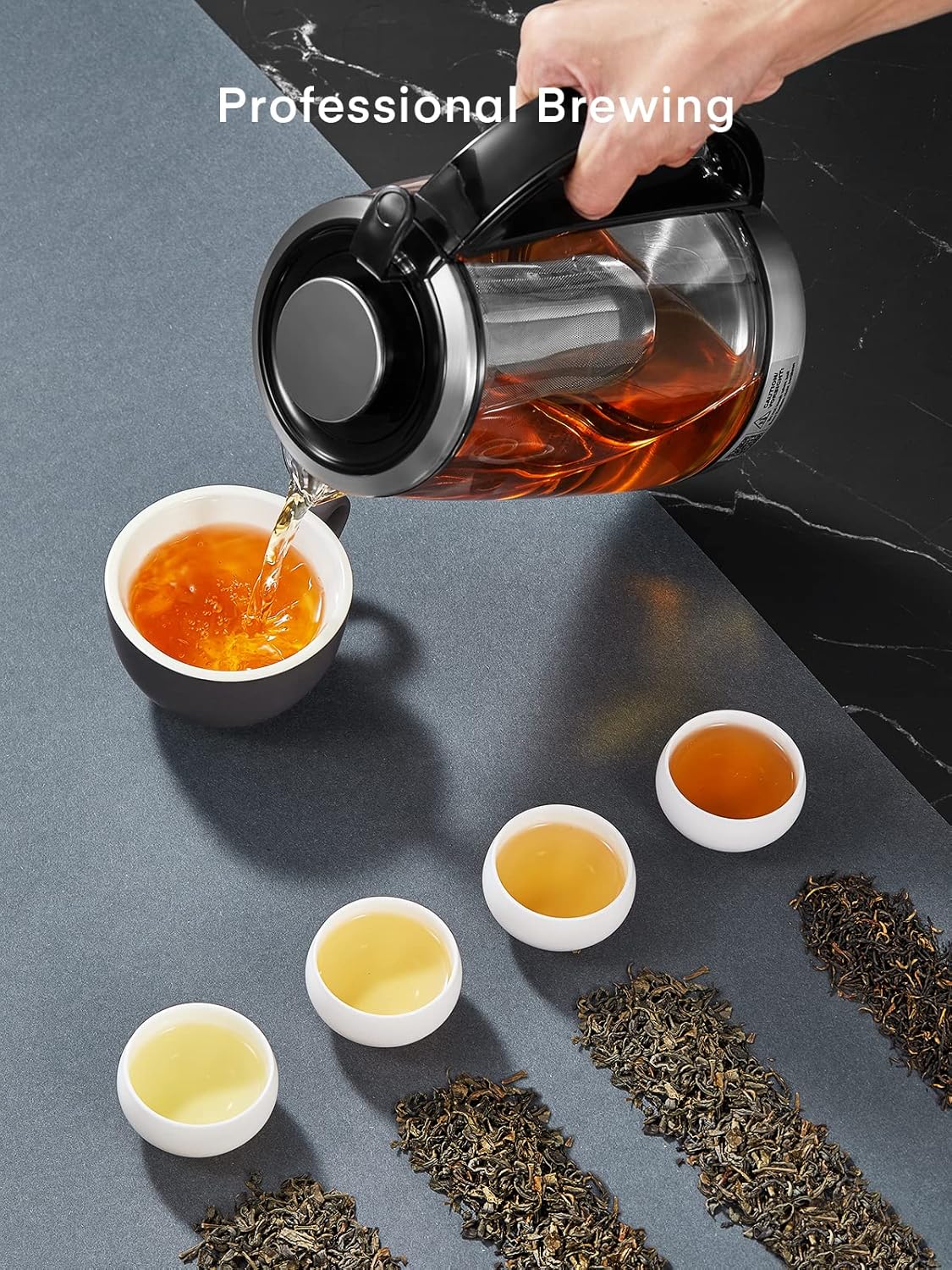 Buy Electric Kettle, FOHERE Electric Tea Kettle with 9 Presets, 1.7