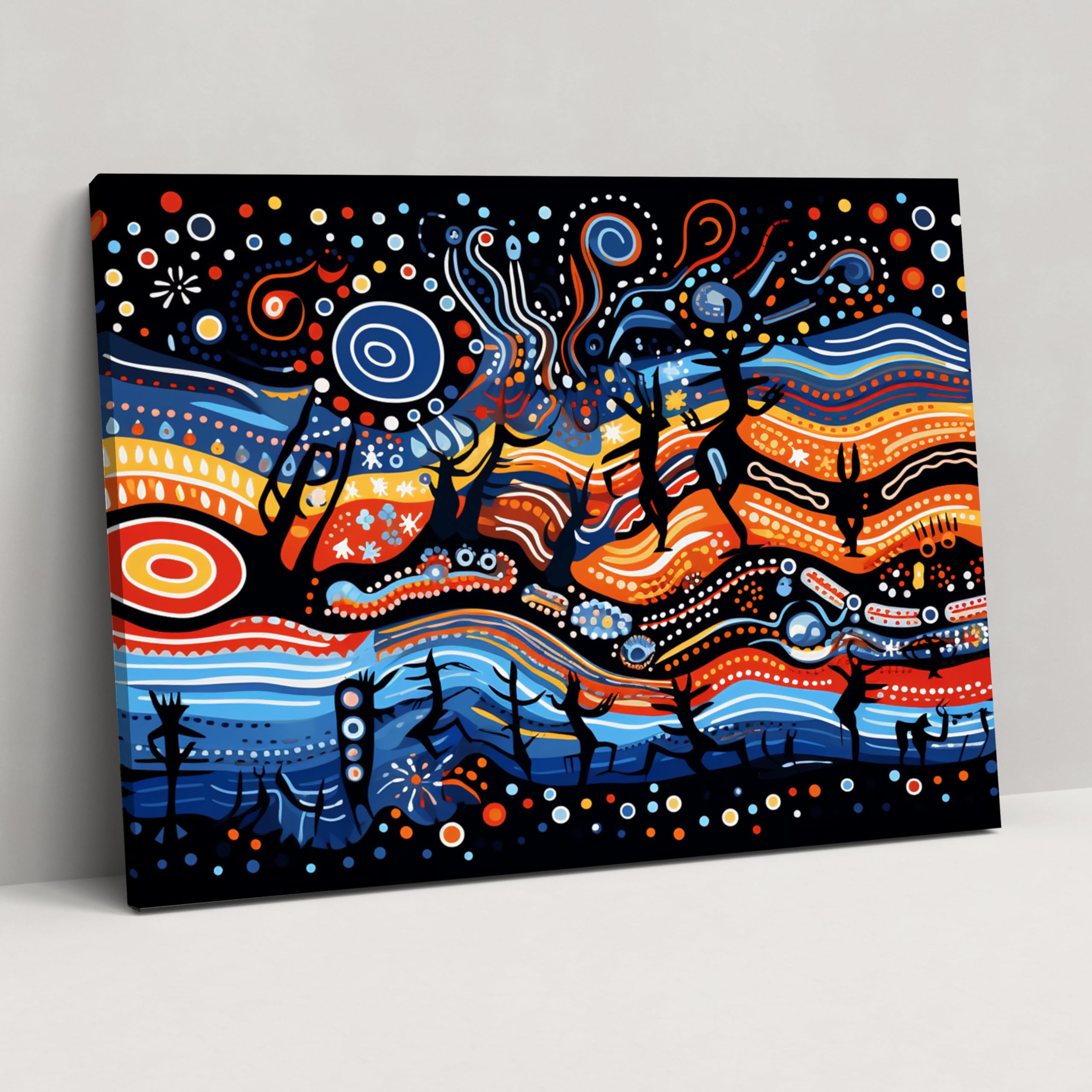 Impression sur toile aborigène Painted Anarchy 91x61 cm décol mural - 7