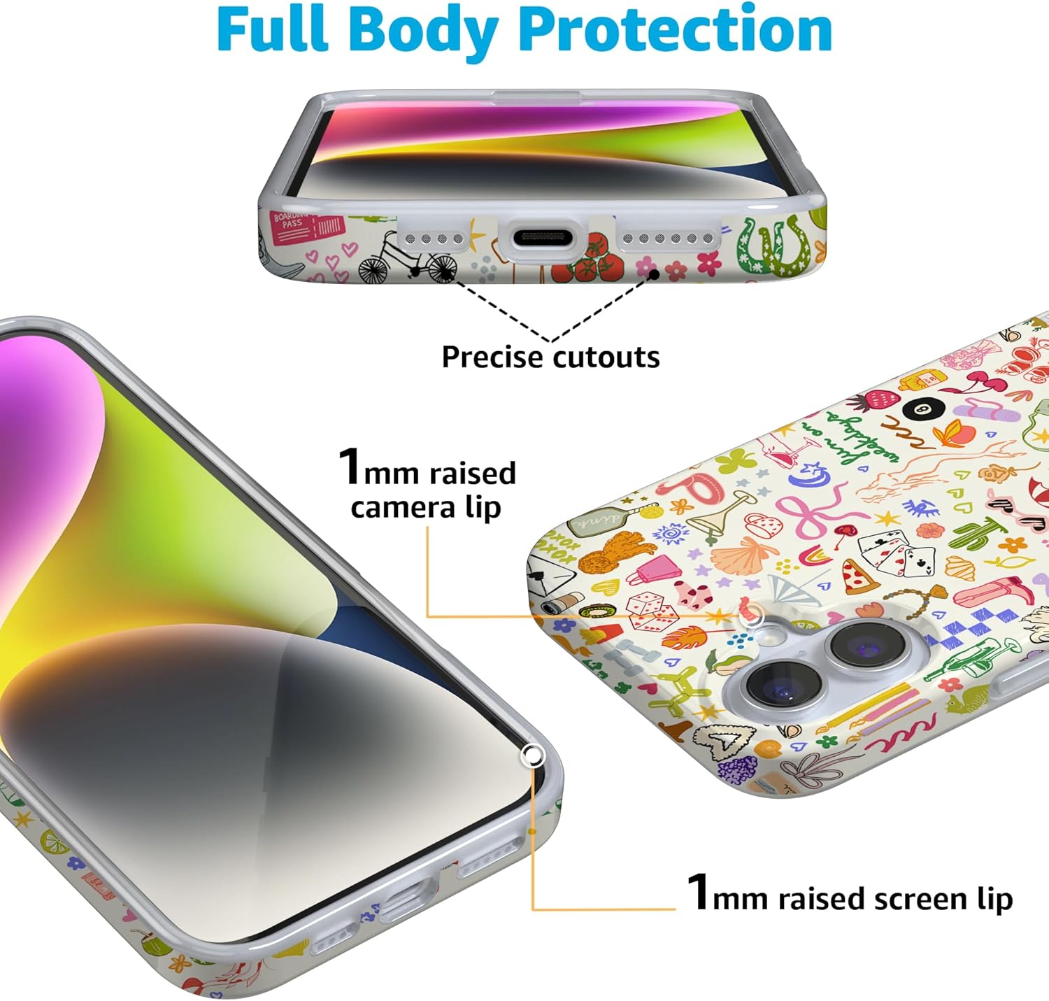 Casely iPhone 16 Case | All The Fun Things | Fun on Weekdays | Compatible with MagSafe | Classic Ultra Slim Design
