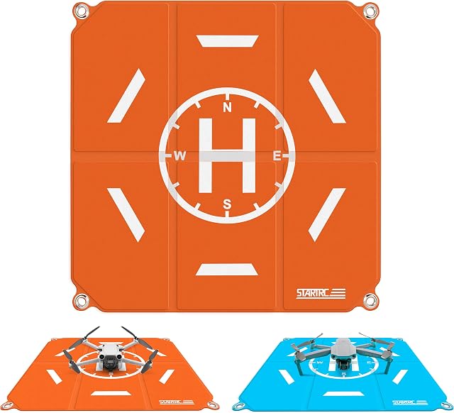 STARTRC Drone Landing Pad,50cm(19) Universal Waterproof Portable Fast-Foldable Landing Mat for DJI Air 2S/Mavic Mini 2/Mavic Air 2/Mavic 2 Pro/Zoom/FIMI X8SE/DJI FPV Drone