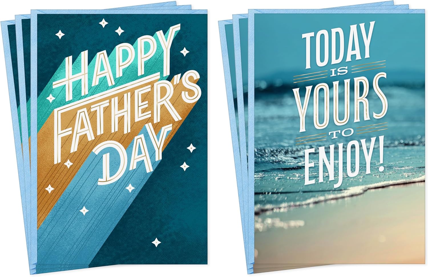 Hallmark Father's Day Card Pack (6 Cards, 2 Designs) for Dads