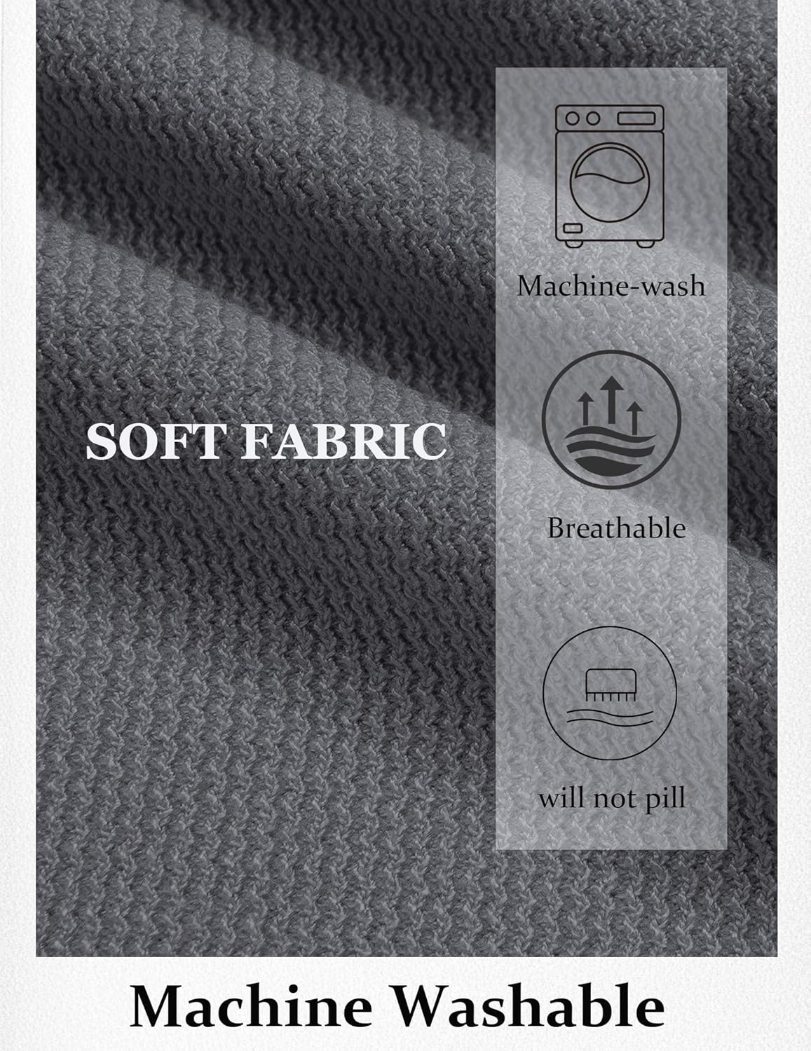 COOFANDY Mens Knit T-Shirts Casual Short Sleeve Crewneck Shirt Textured Pullover Tees - Image 3