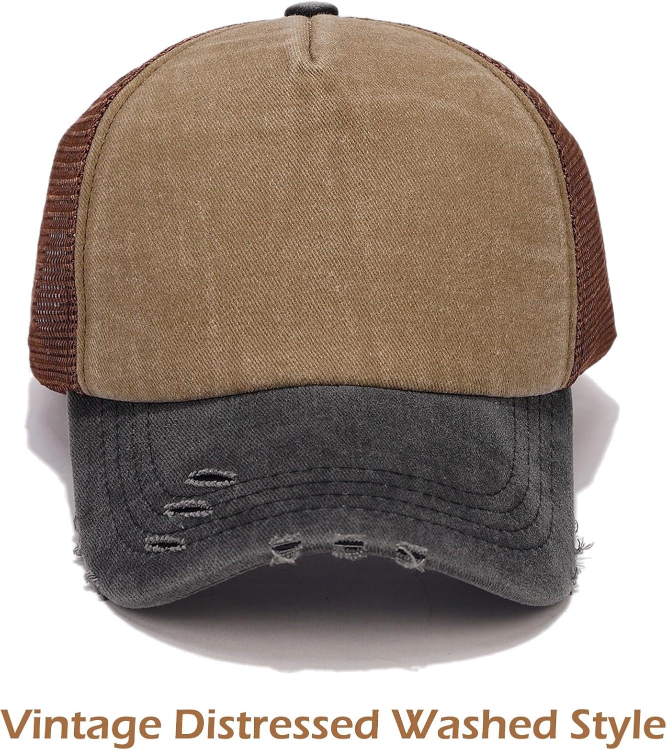 Lisianthus 2 Packs Vintage Washed Baseball Cap Mesh Golf Dad Hat for Men & Women - Image 2