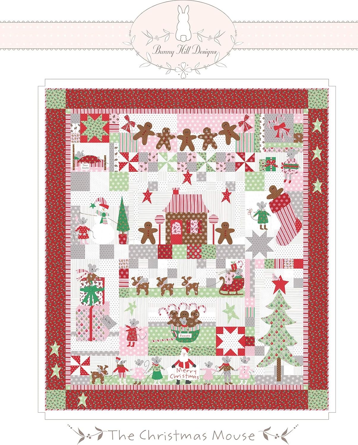 Christmas Mouse Quilt Pattern by Anne Sutton Bunny Hill